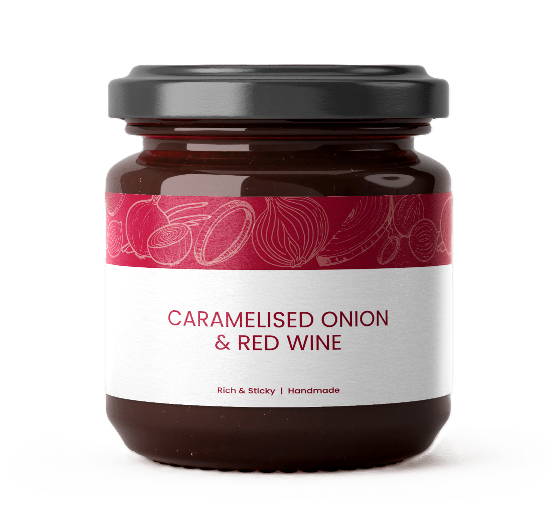 G&B Handmade Caramelised Onion & Red Wine 240g - Grape & Bean