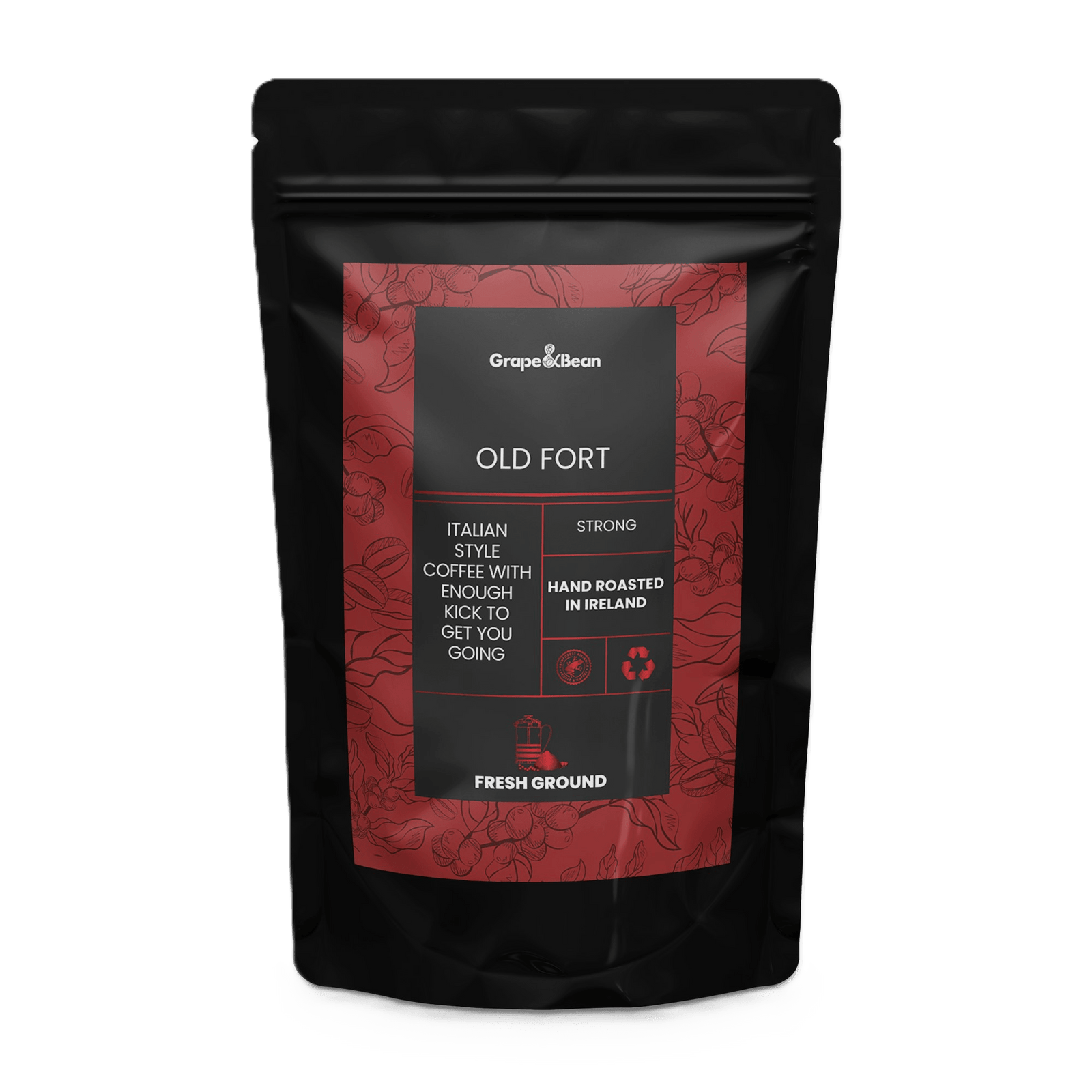 G&B Old Fort Fresh Ground Coffee 227g (5/5 strength) - Grape & Bean