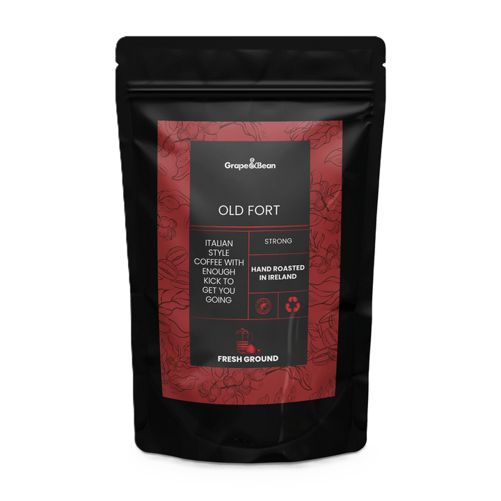 G&amp;B Old Fort Fresh Ground Coffee 227g (5/5 strength) - Grape &amp; Bean