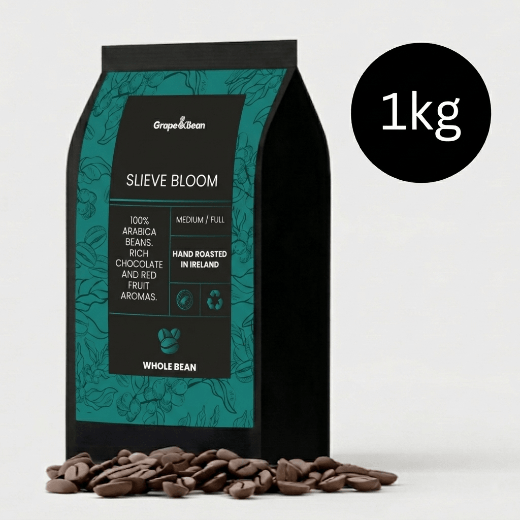 G&B Slieve Bloom Coffee Beans 1kg (4/5 strength) - Grape & Bean