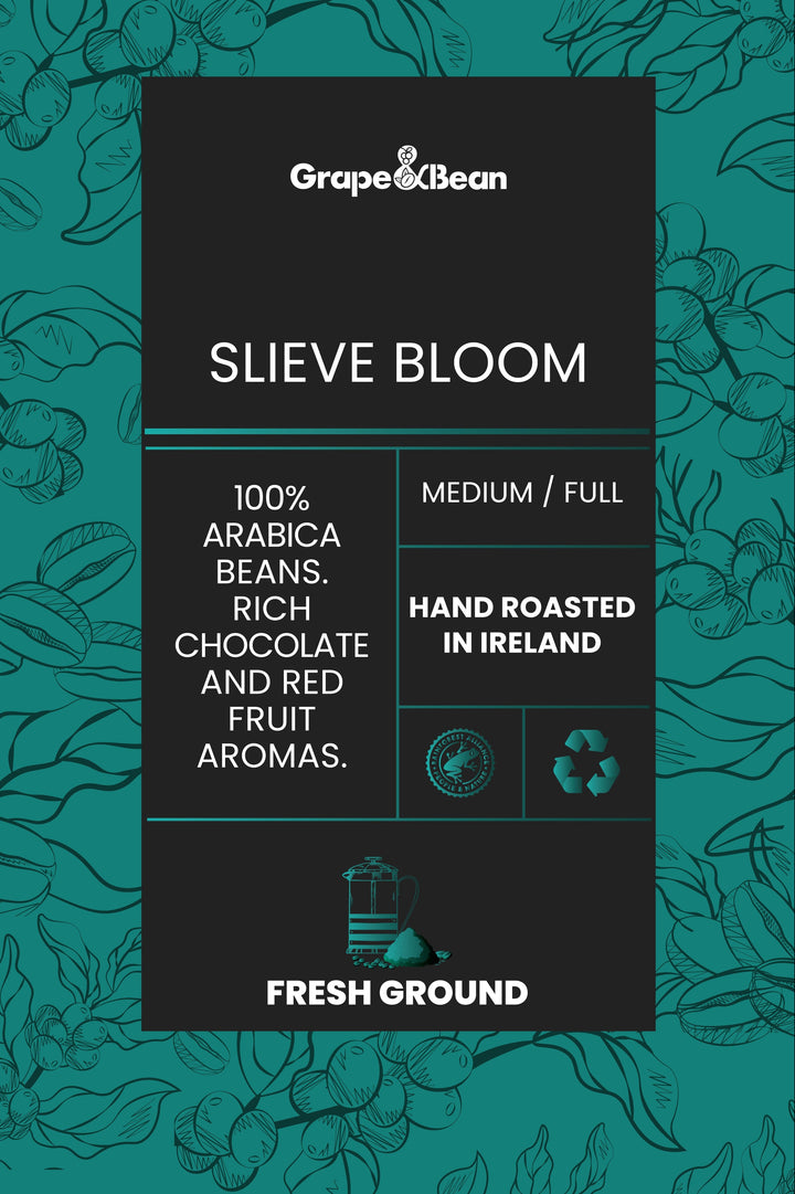 G&B Slieve Bloom Fresh Ground Coffee 227g (4/5 strength) - Grape & Bean