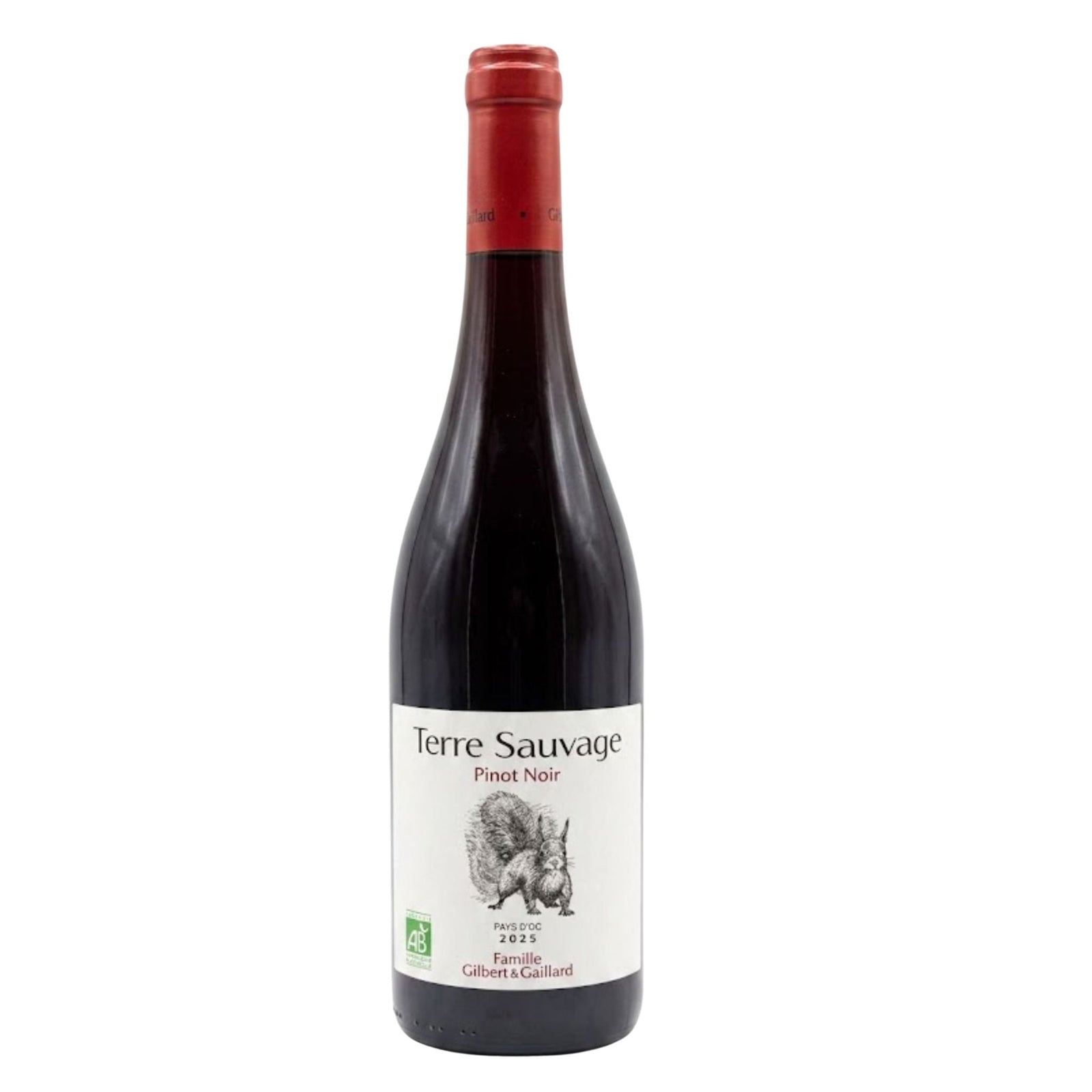 Gilbert & Gaillard Terre Sauvage Pinot Noir, Pays D'Oc, France - Grape & Bean