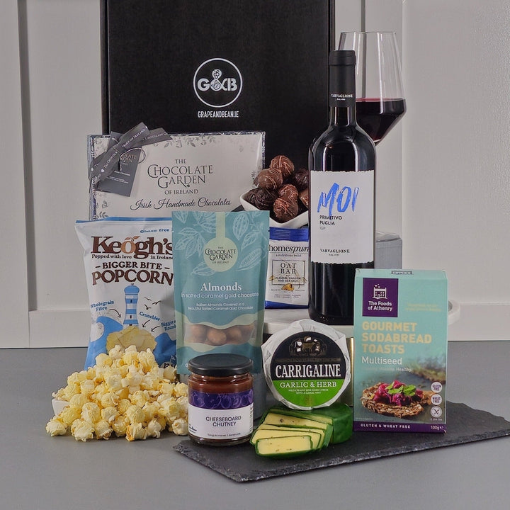 Gluten Free Irish Hamper - your choice of drinks - Grape & Bean