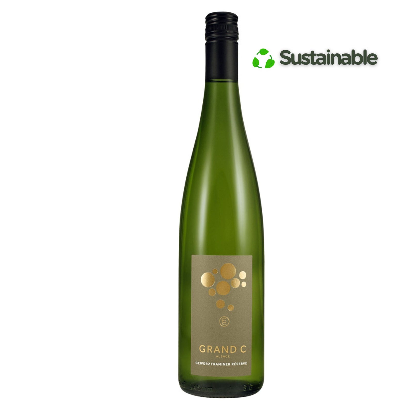 Grand C Reserve Gewurztraminer, Alsace, France - Grape & Bean