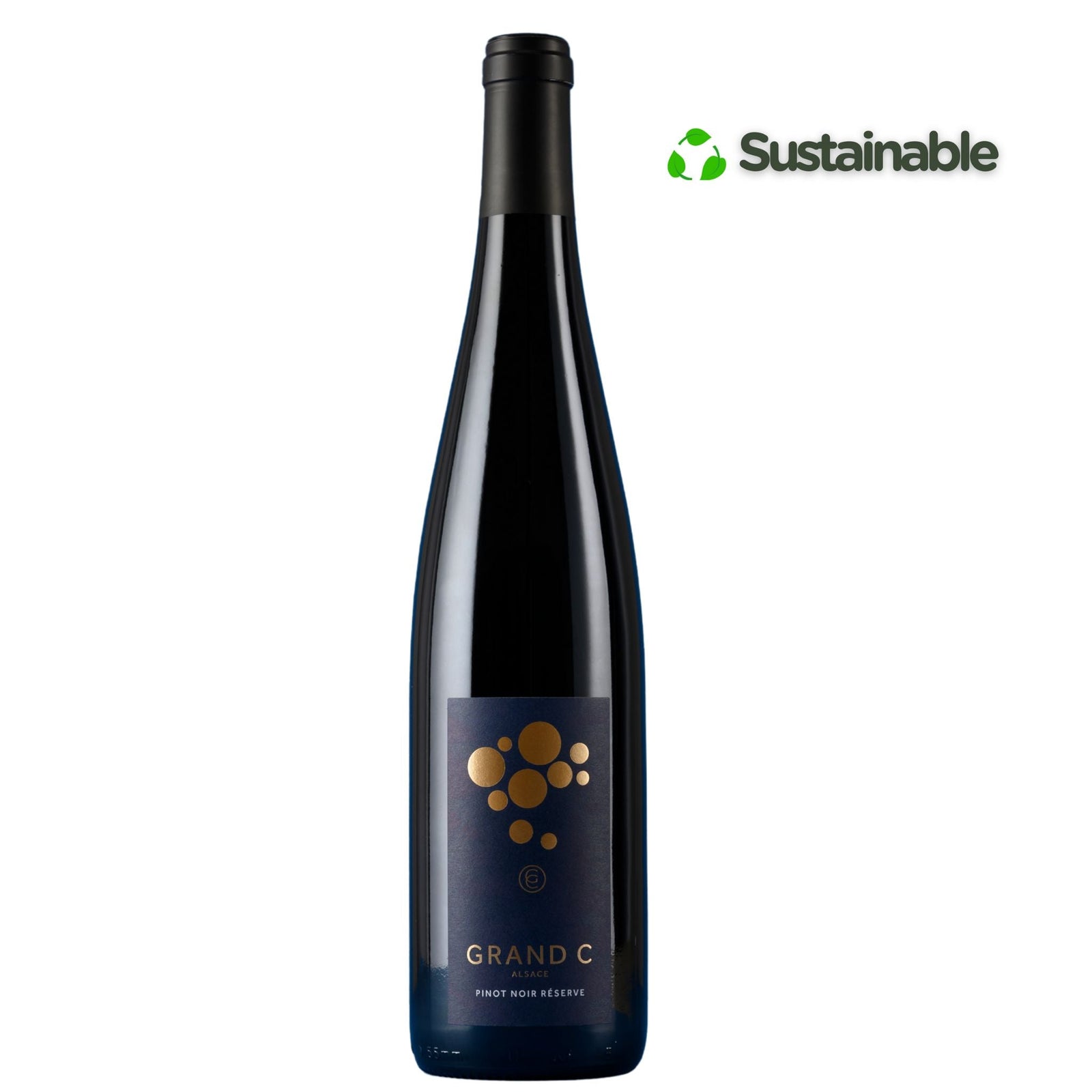 Grand C Reserve Pinot Noir, Alsace, France - Grape & Bean