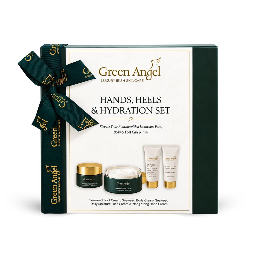 Green Angel Hands Heels & Hydration Gift Set - Grape & Bean