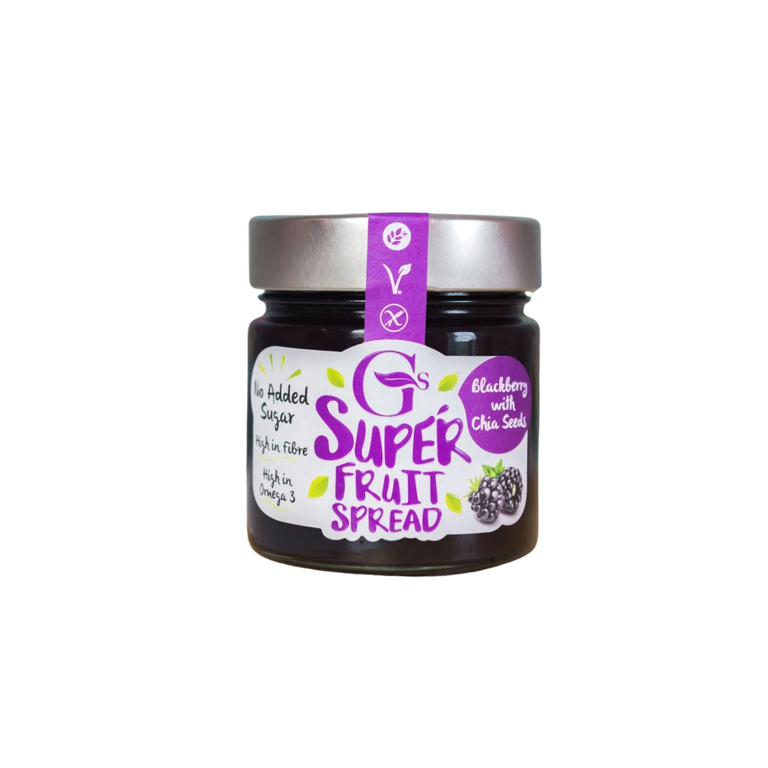 G's Super Fruit Spread Blackberry with Chia Seeds 250g - Grape & Bean