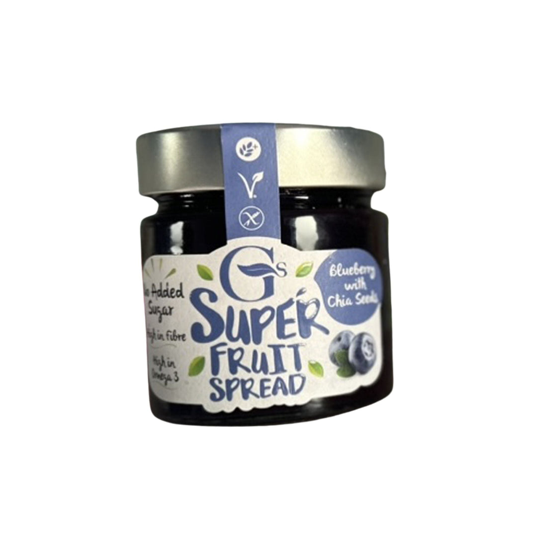 G's Super Fruit Spread Blueberry with Chia Seeds 250g - Grape & Bean