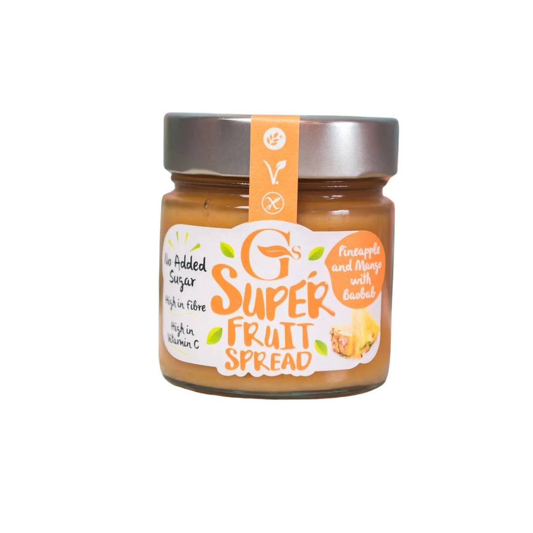 G's Super Fruit Spread Pineapple and Mango with Baobab 250g - Grape & Bean