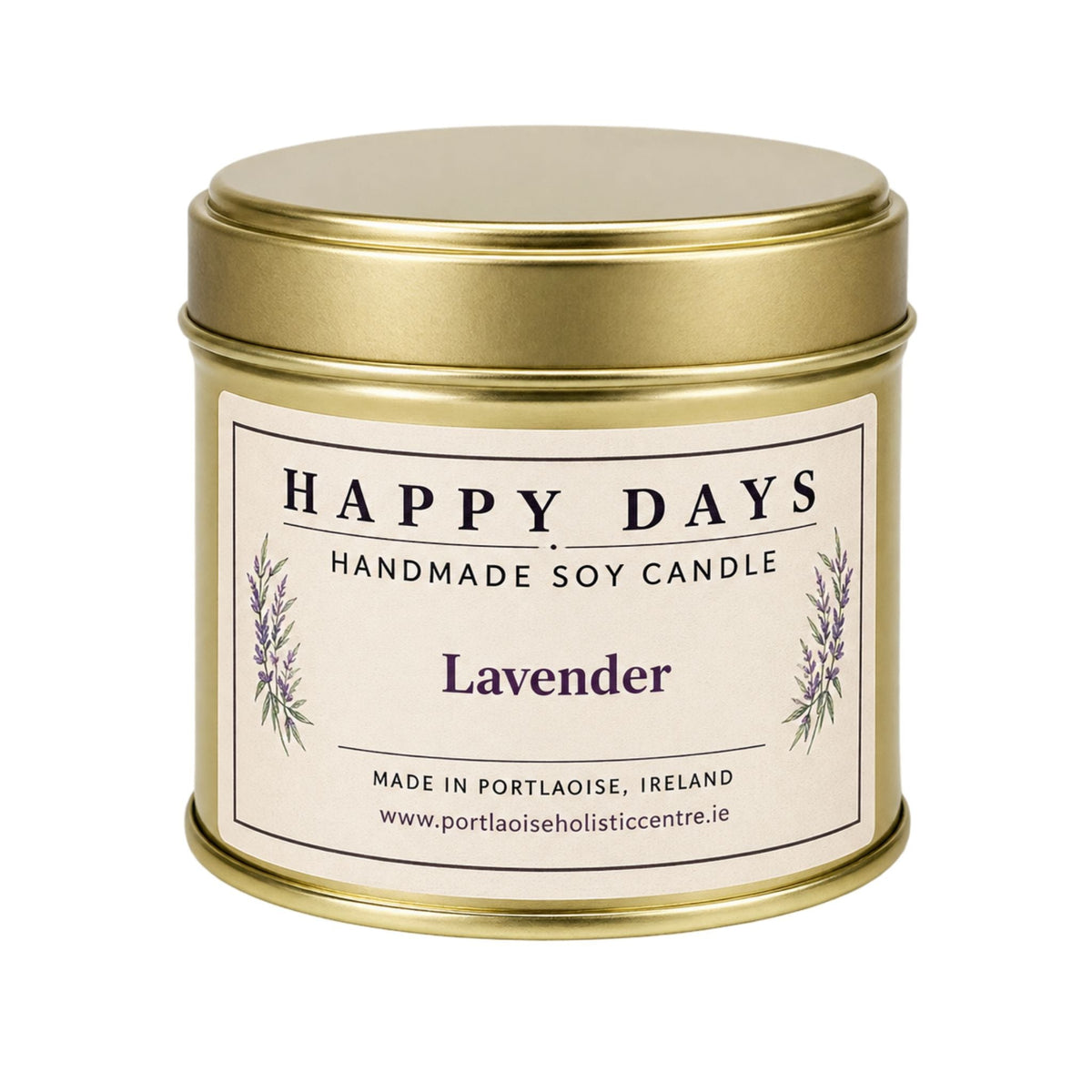 Happy Days Handmade Soy Candle - Lavender - Grape & Bean
