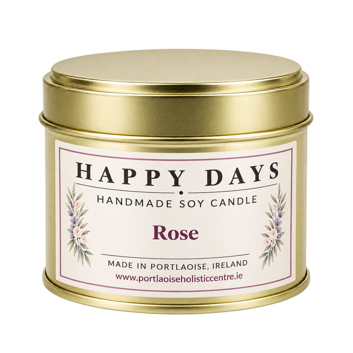 Happy Days Handmade Soy Candle Rose - Grape & Bean