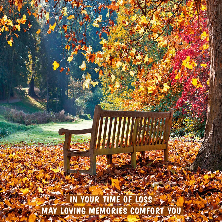 In your time of loss may loving memories comfort you - Card - Grape & Bean