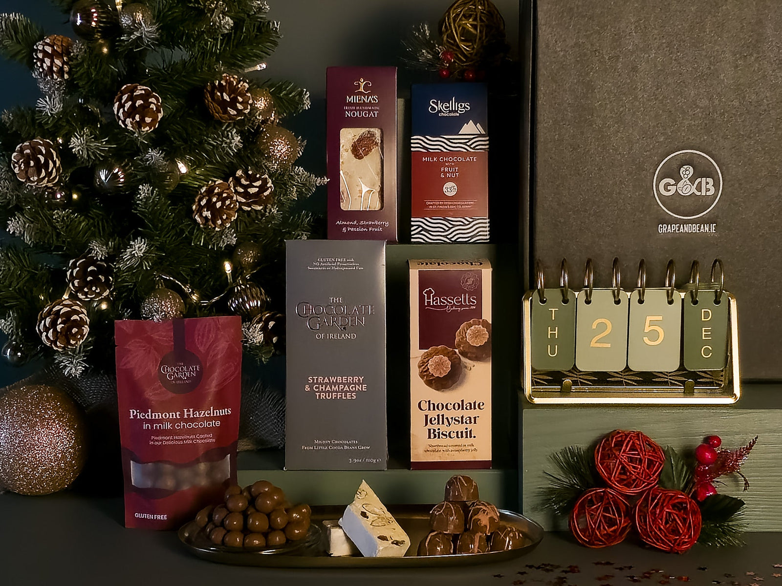 Irish Christmas Gift Box - No Alcohol - Grape & Bean