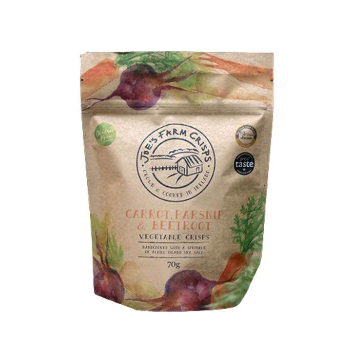 Joes Farm Crisps Mixed Vegetable 70g - Grape &amp; Bean