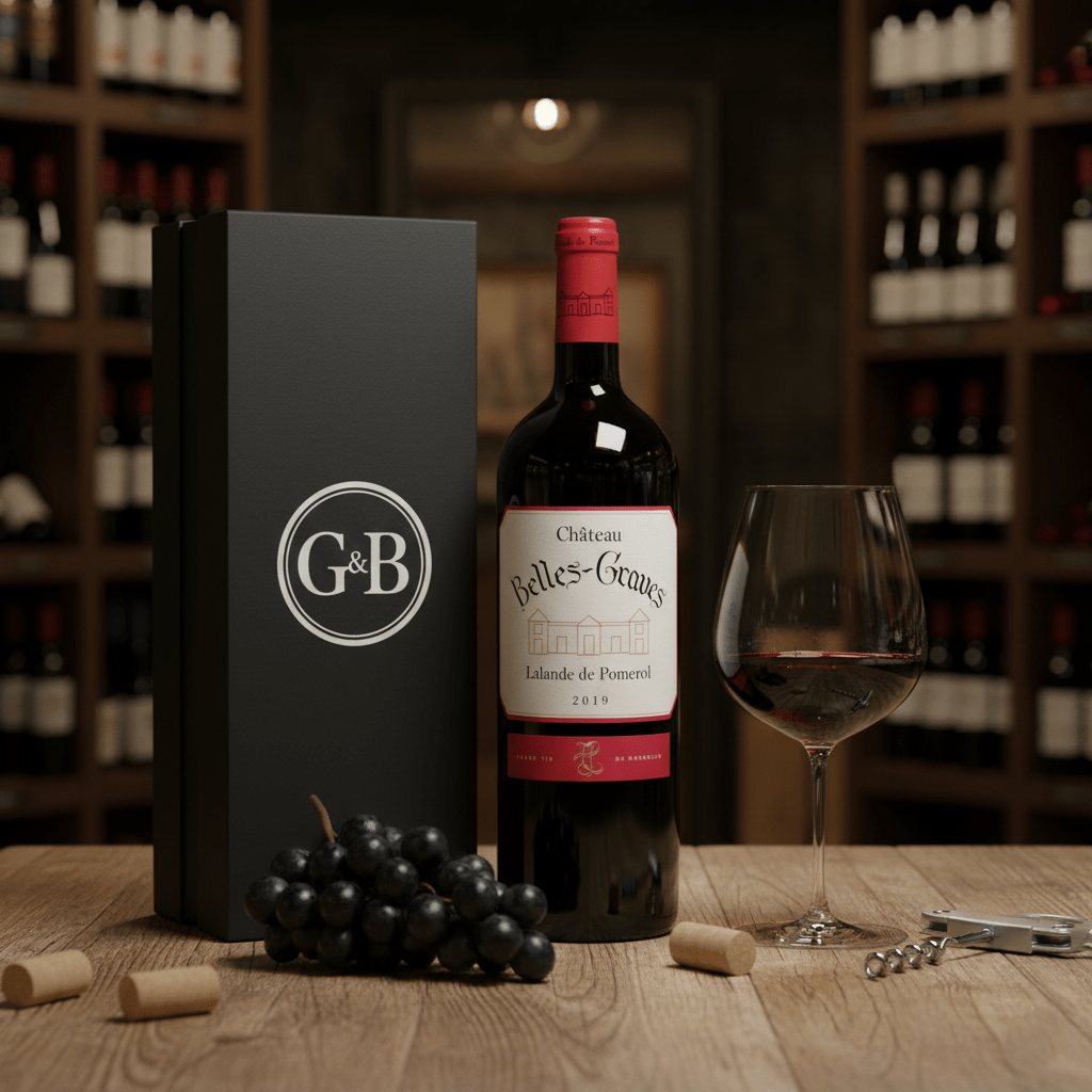 Lalande de Pomerol Fine Red Wine Gift - Grape & Bean