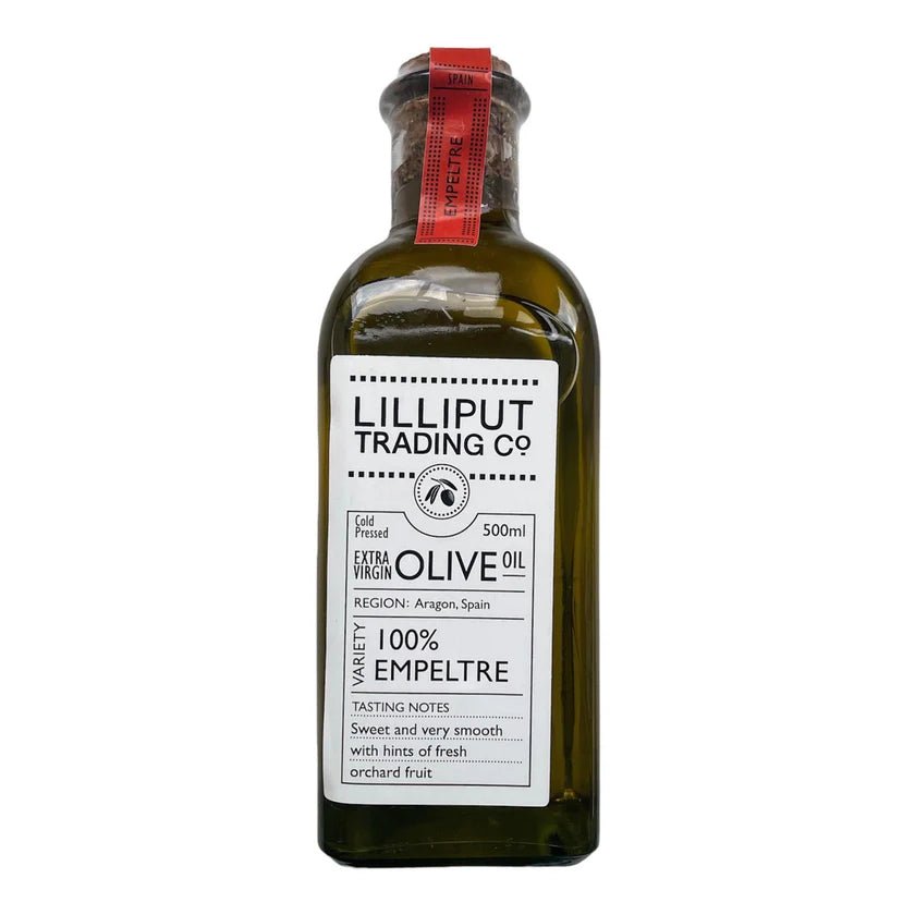 Lilliput trading Co. Extra Virgin Olive Oil 100% Empeltre 500ml - Grape & Bean