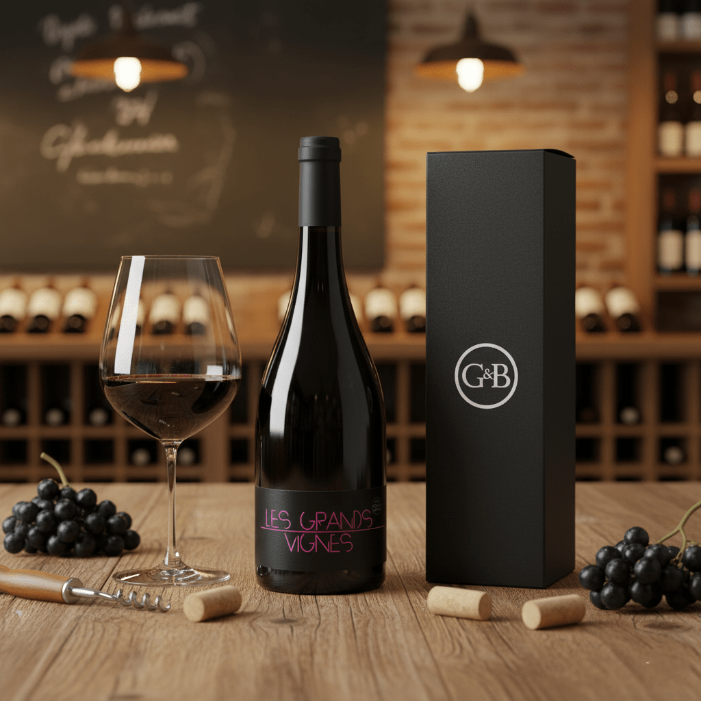 Loire Gamay Red Wine Gift - Grape & Bean