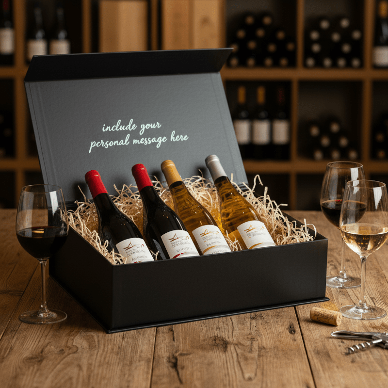 Loire Valley's Best 4 Bottle Gift Box - Grape & Bean