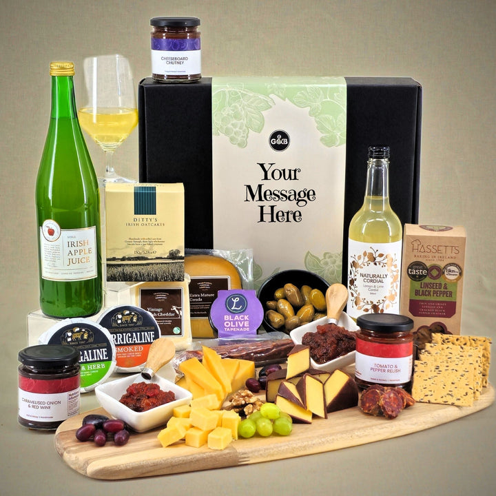 Luxury Charcuterie Cheese Board - choice of drinks - Grape & Bean