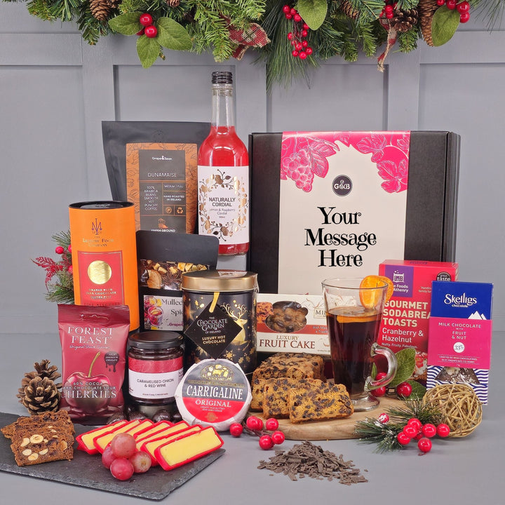 Luxury Irish Christmas Hamper - choose your beverage - Grape & Bean