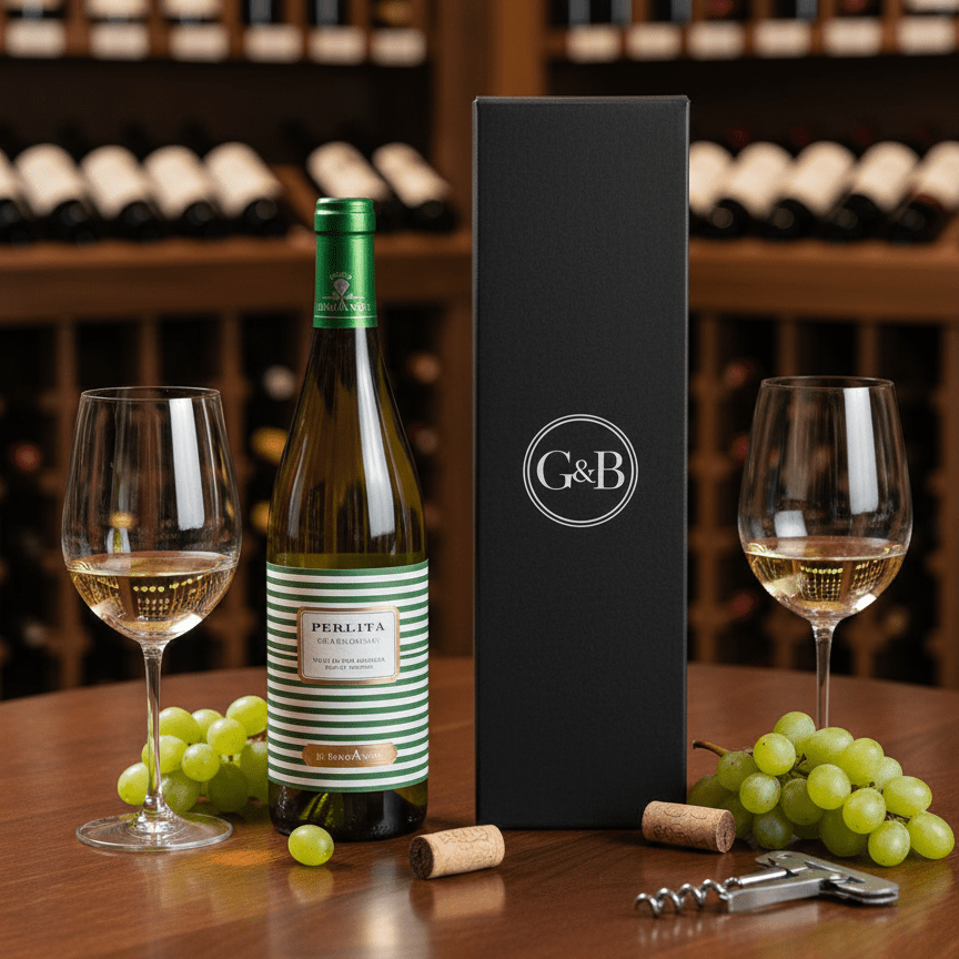 Mendoza Argentina Chardonnay Wine Gift - Grape & Bean