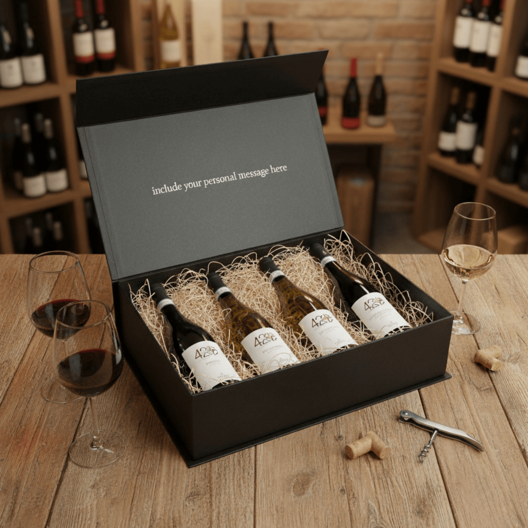 Montepulciano D'Abruzzo and Pecorino 4 Bottle Gift Box - Grape & Bean