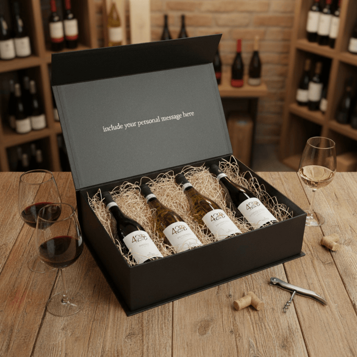 Montepulciano D'Abruzzo and Pecorino 4 Bottle Gift Box - Grape & Bean