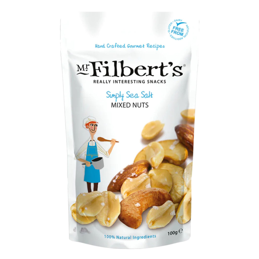 Mr Filberts Simply Sea Salted Mixed Nuts 100g - Grape & Bean