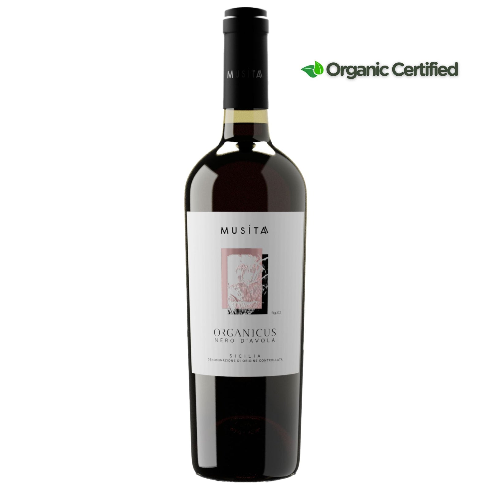 Musita Organicus Nero d'Avola, Sicily, Italy. - Grape & Bean