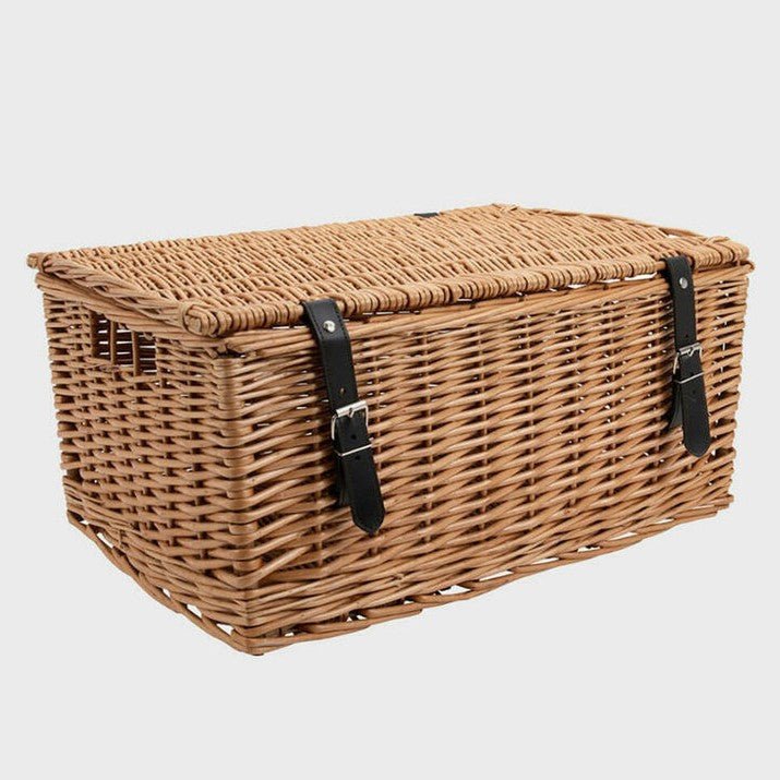Natural Wicker Hamper Basket 20inch - Grape & Bean