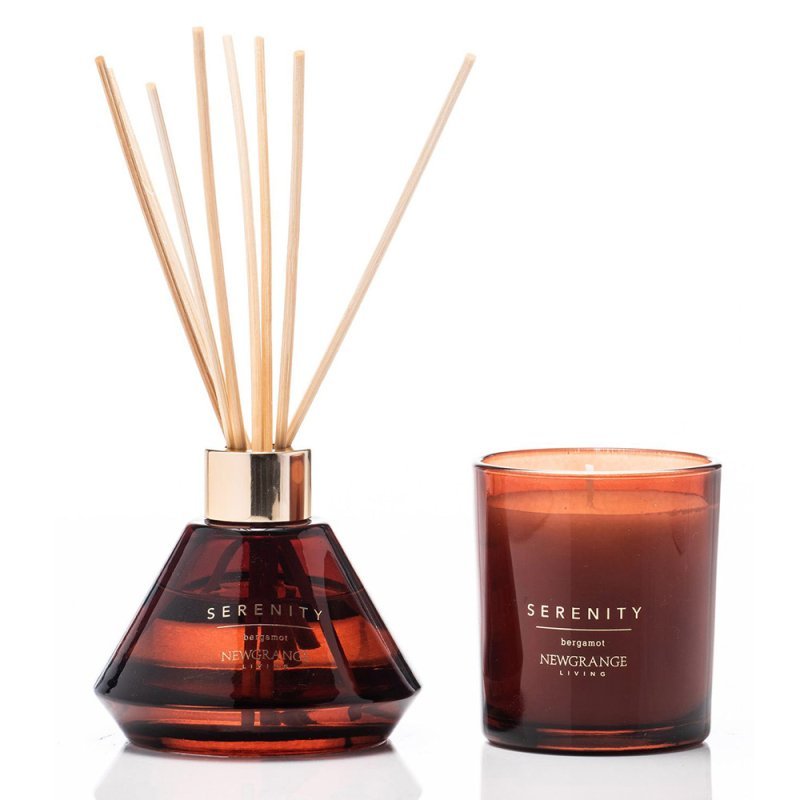 Newgrange Bergemont Luxury Diffuser & Candle Set 100ml - Grape & Bean