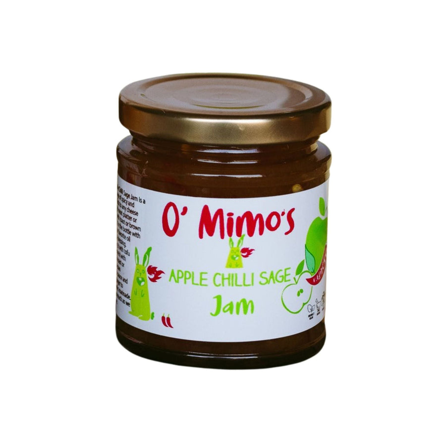 O'Mimos Apple Chilli Sage Jam 190g - Grape & Bean