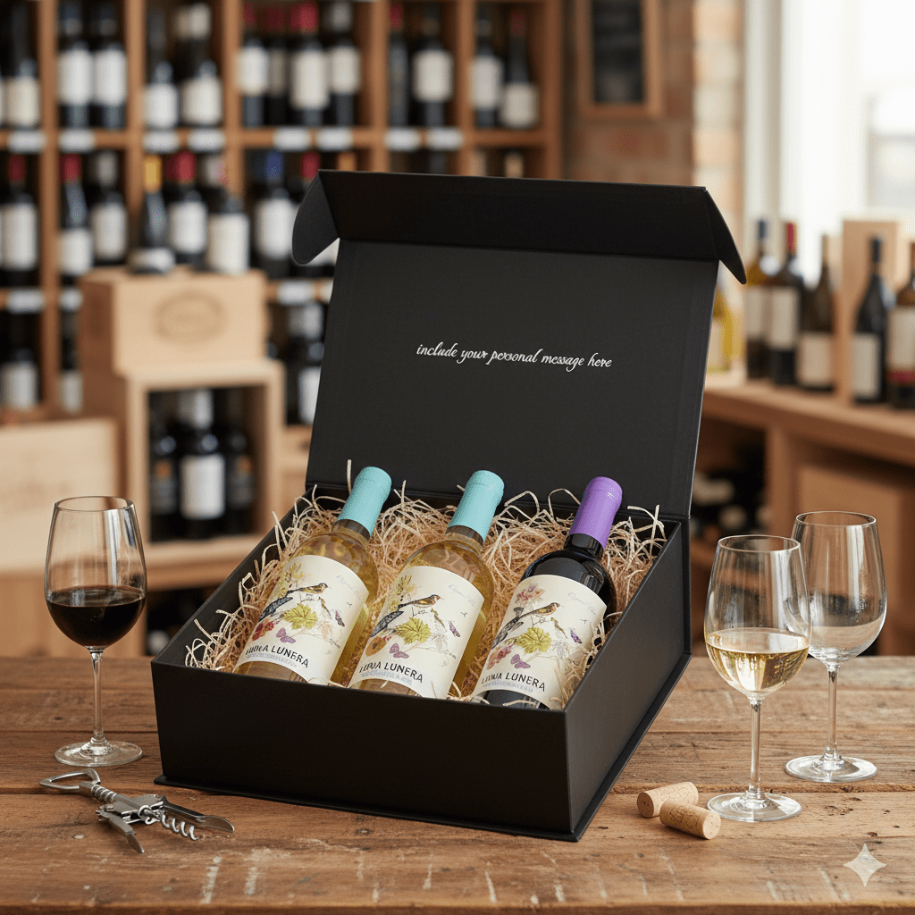 Organic Spanish 3 Bottle Gift Box - Grape & Bean