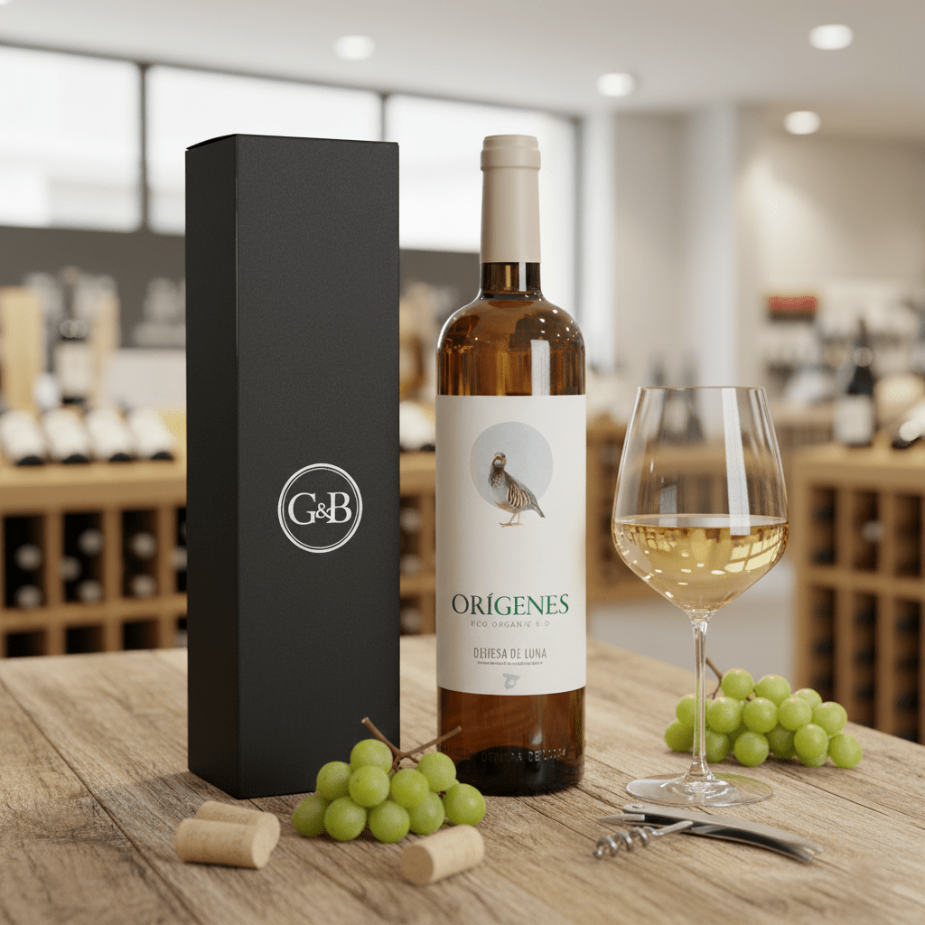 Organic & Vegan White Wine Gift - Grape & Bean