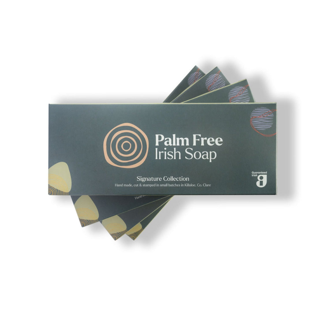 Palm Free Irish Soap Signature Collection 3 x 90g Soap Bars - Grape & Bean
