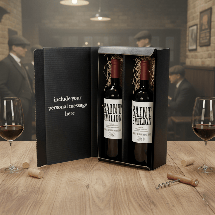 Peaky Blinders Official Wine 2 Bottle Gift Box - Grape & Bean