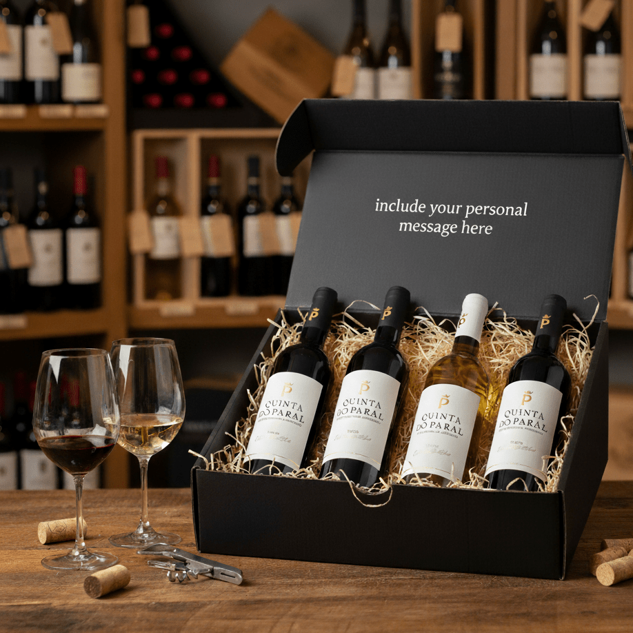 Portugal's Best Alentejo 4 Bottle Gift Box - Grape & Bean