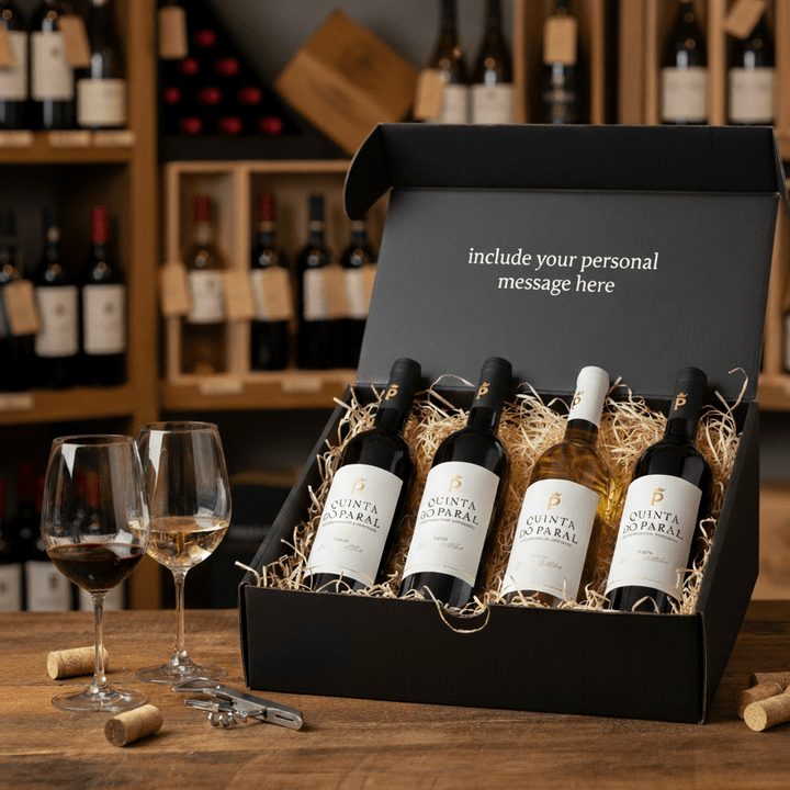 Portugal's Best Alentejo 4 Bottle Gift Box - Grape & Bean