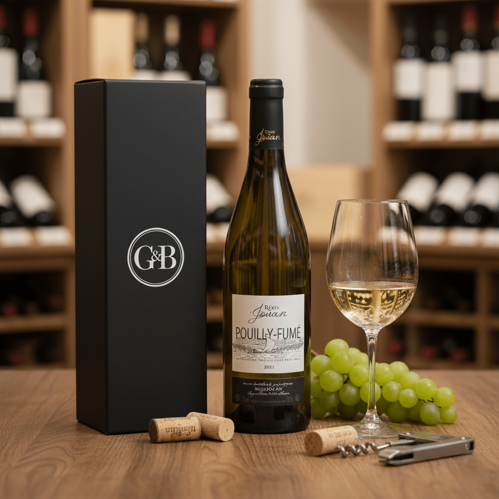 Pouilly Fume White Wine Gift - Grape & Bean