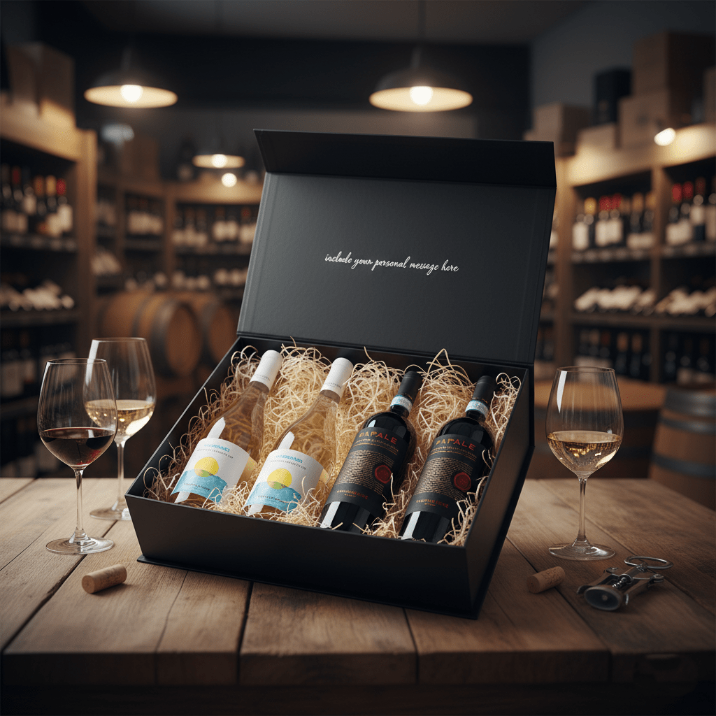 Puglia's Best 4 Bottle Gift Box - Grape & Bean