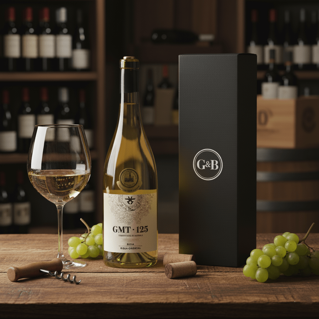 Rioja Fine White Wine Gift - Grape & Bean