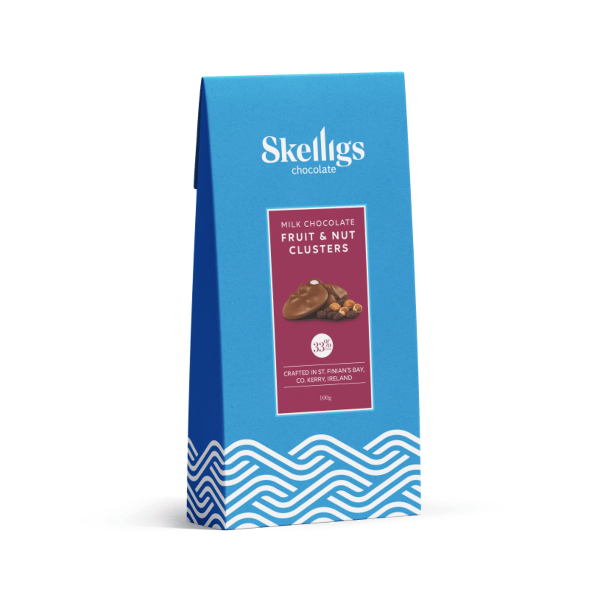 Skelligs Milk Chocolate Fruit & Nut Clusters 100g - Grape & Bean