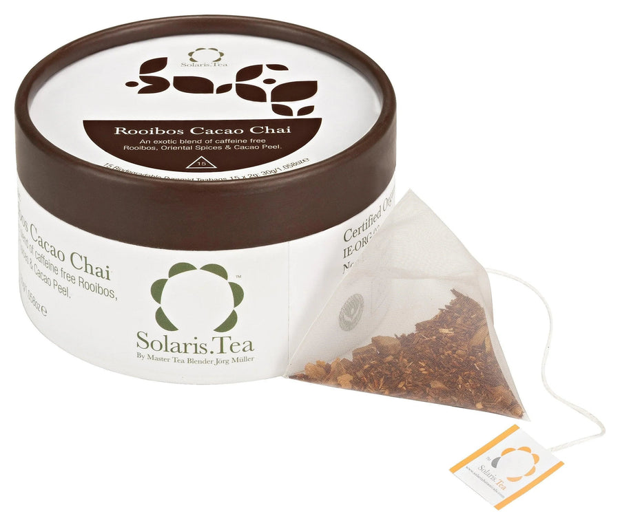 Solaris Organic Rooibos Cacao Chai Tea Bags 15s - Grape & Bean