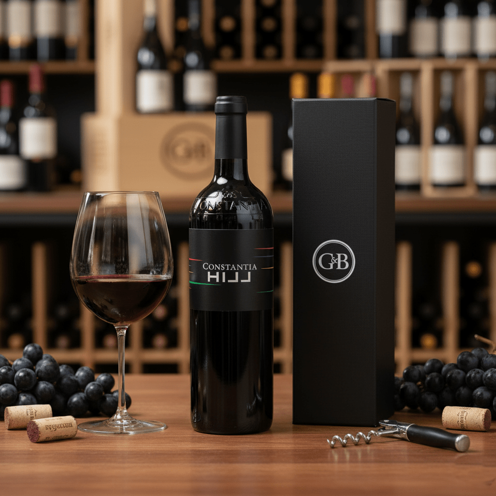 South African Fine Red Wine Gift - Grape & Bean