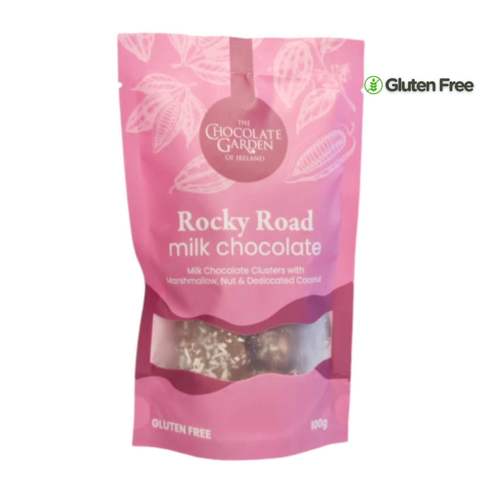 The Chocolate Garden Rocky Road Milk Chocolate 100g - Grape & Bean