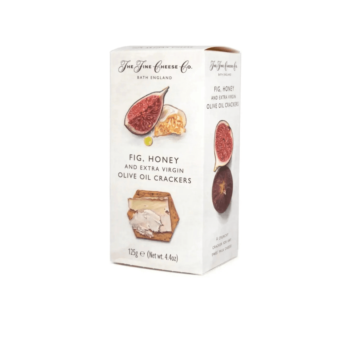The Fine Cheese Co Fig, Honey and Extra Virgin Olive Oil Crackers 125g - Grape & Bean