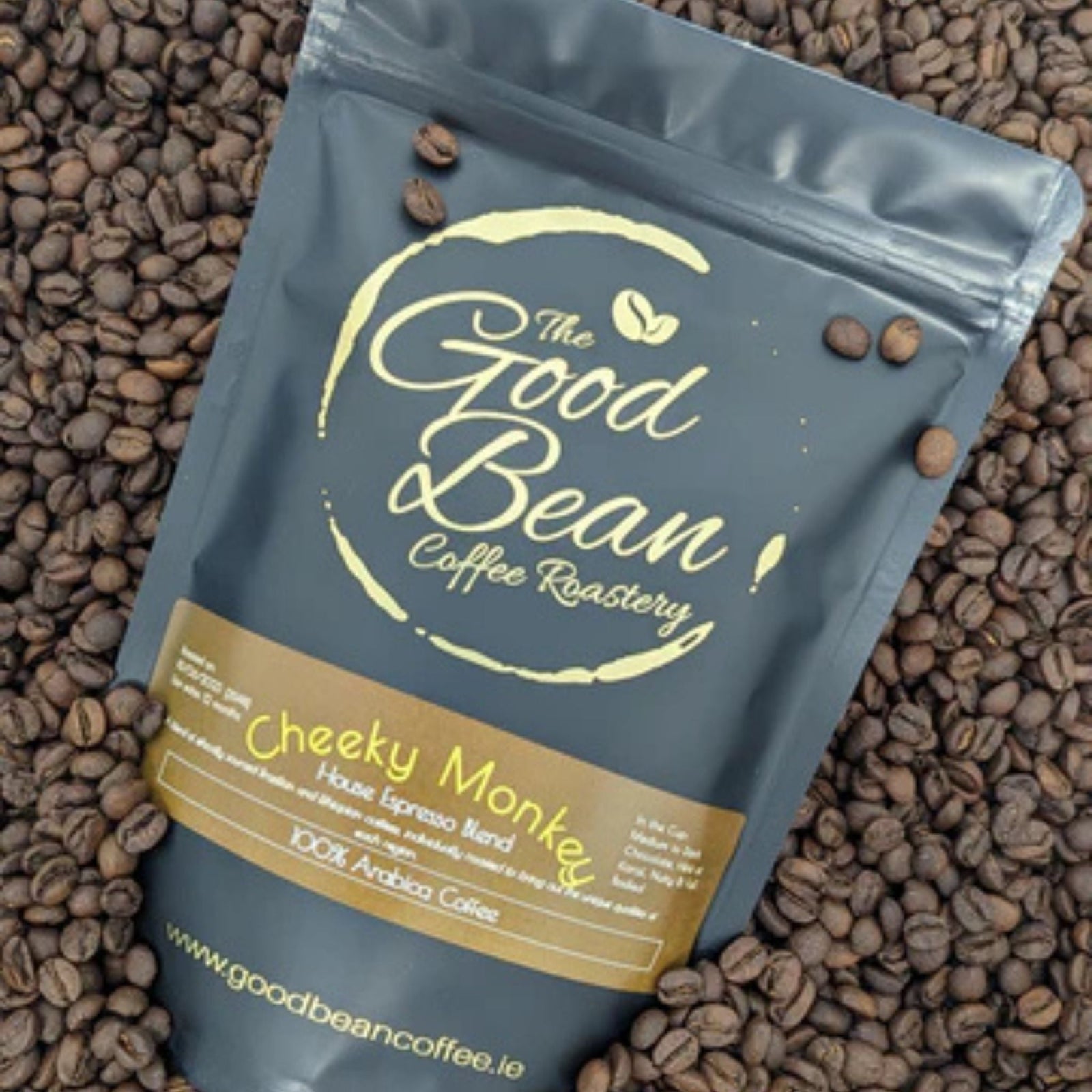 The Good Bean Cheeky Monkey - House Expresso Blend. - Grape & Bean