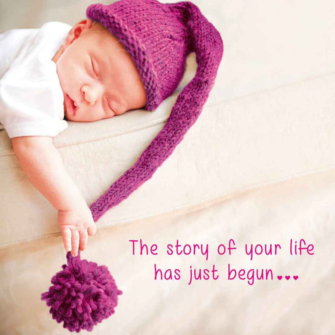 The story of your life has just begun - New Baby Card - Grape &amp; Bean
