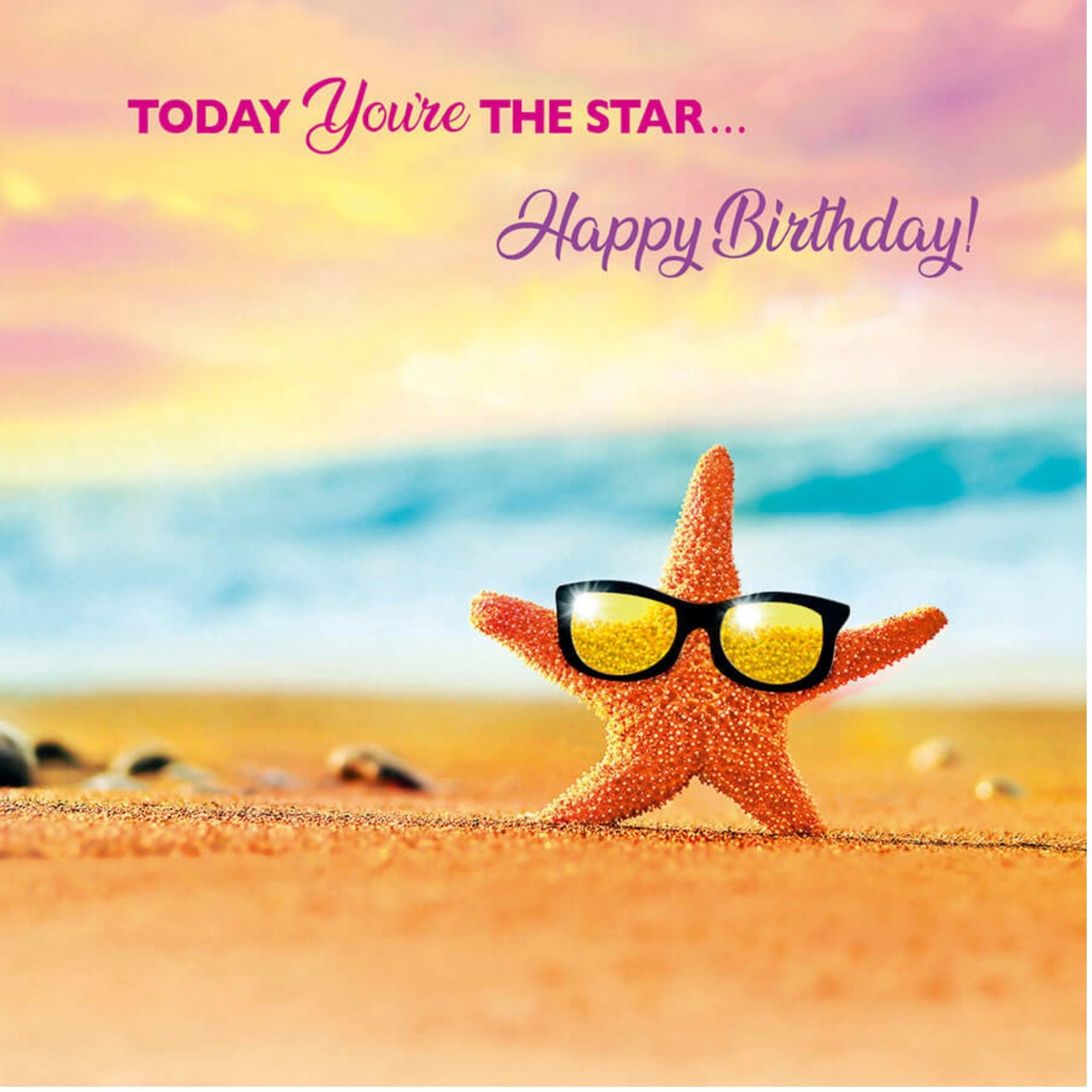 Today You're The Star - Happy Birthday - Grape & Bean