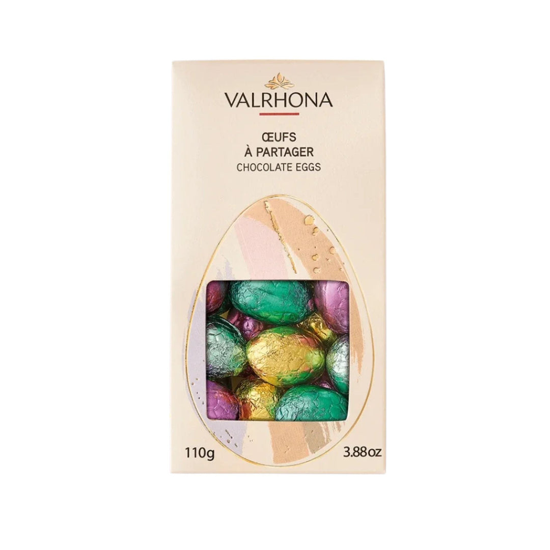 Valrhona Easter Egg Case - Dark & Milk Chocolate 3.88oz - Grape & Bean